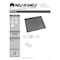Rev-A-Shelf Polystyrene, Metallic Silver, 34.5 in W, 0.75 in H, 23.25 in D, 23.25 in L, Silver SBDT-3336-S-1 - alternate 6